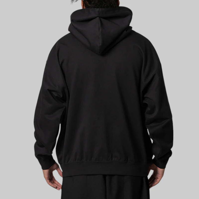 Full Zip Hoodie - Black - Image 4