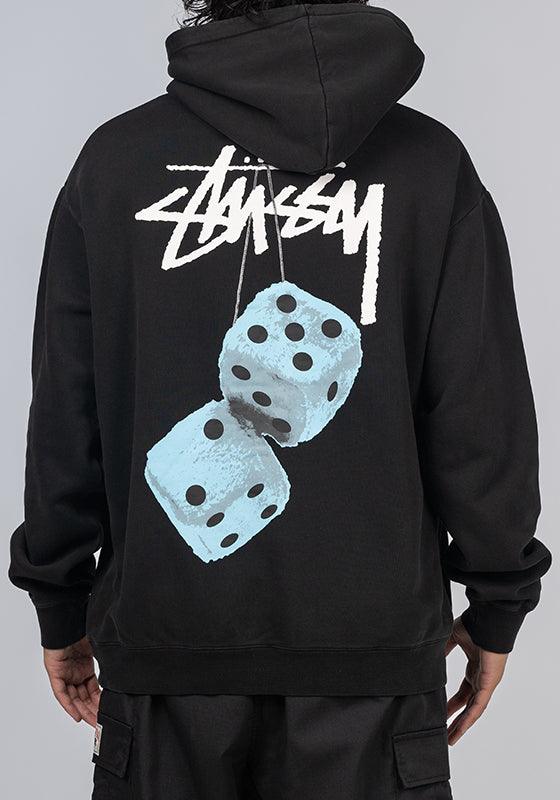 Fuzzy Dice Fleece Hoodie - Pigment Black