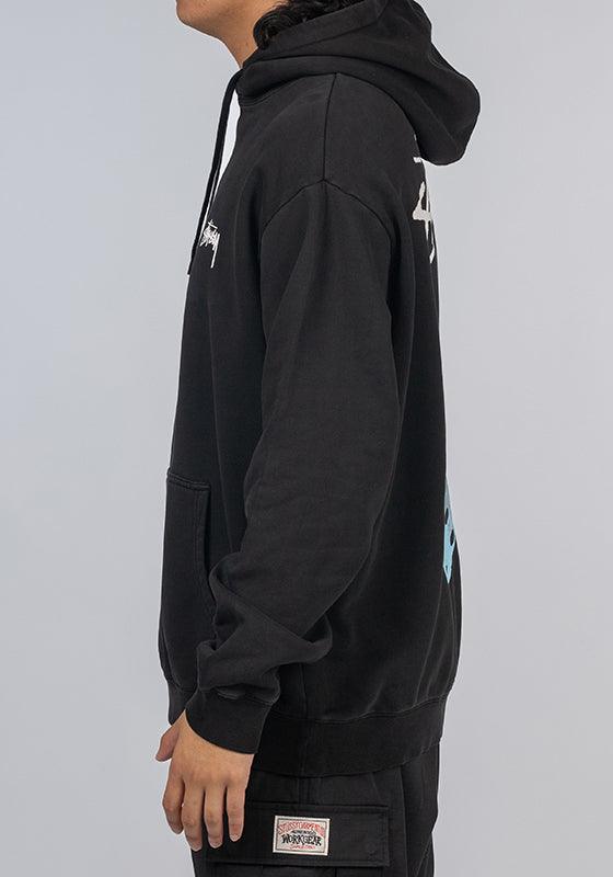 Fuzzy Dice Fleece Hoodie - Pigment Black - Image 4