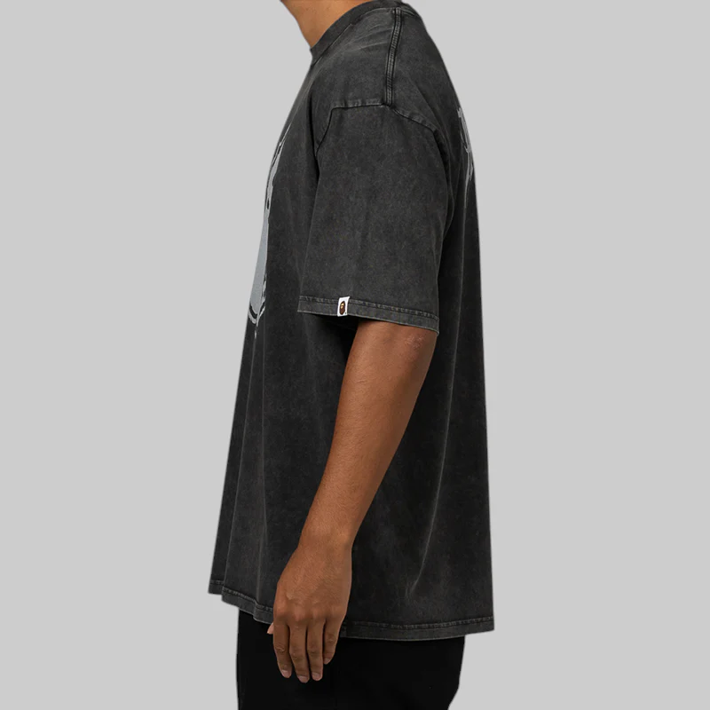 Garment Dye Ape Head Relaxed Fit T-Shirt - Black - Image 2