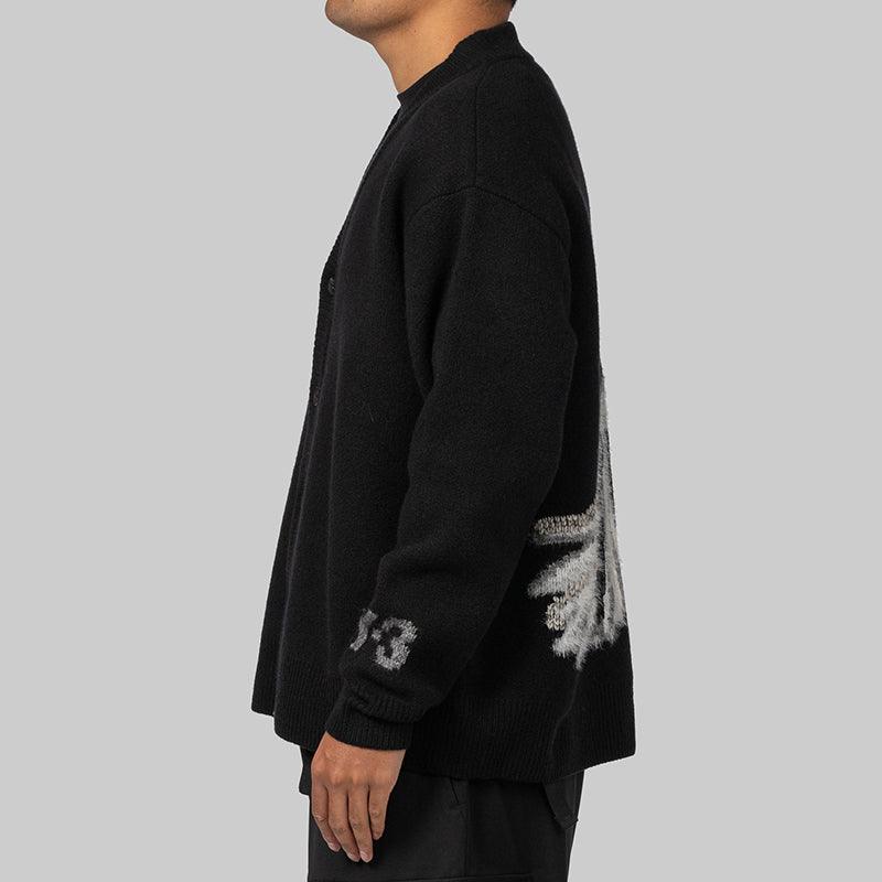 GFX Knit Cardigan - Black - Image 3