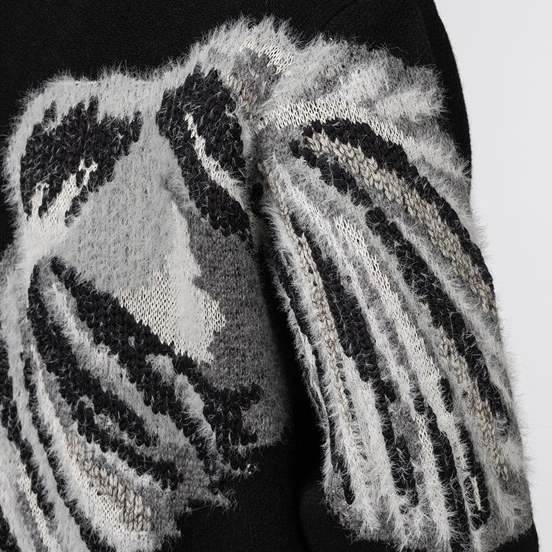 GFX Knit Cardigan - Black - Image 6