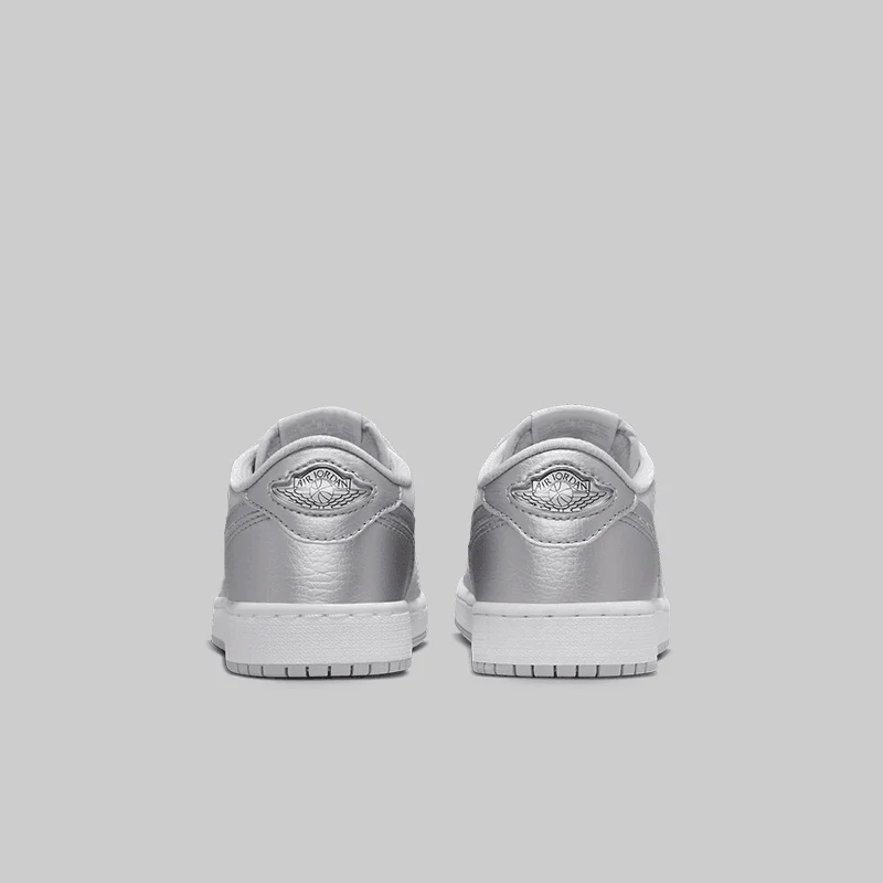 Air Jordan 1 Retro Low OG "Metallic Silver" (Grade School) LAST PAIR - Image 5