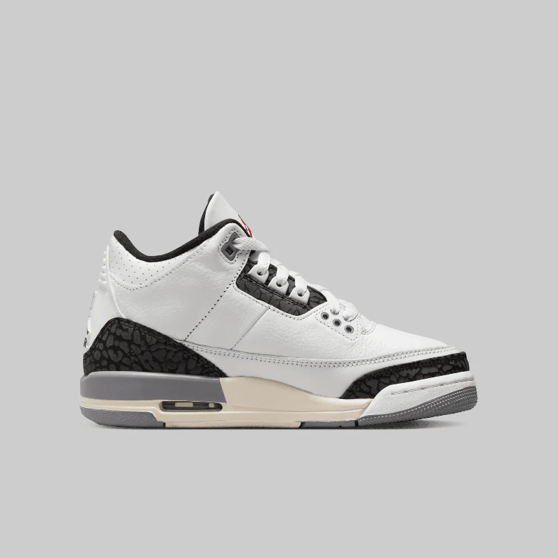 Air Jordan 3 Retro "Cement Grey" (Grade School) - Image 3