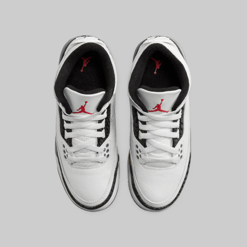 Air Jordan 3 Retro "Cement Grey" (Grade School) - Image 4