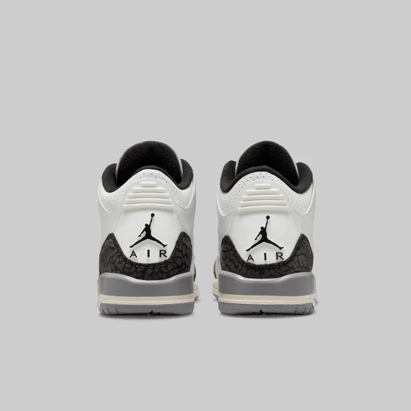 Air Jordan 3 Retro "Cement Grey" (Grade School) - Image 5