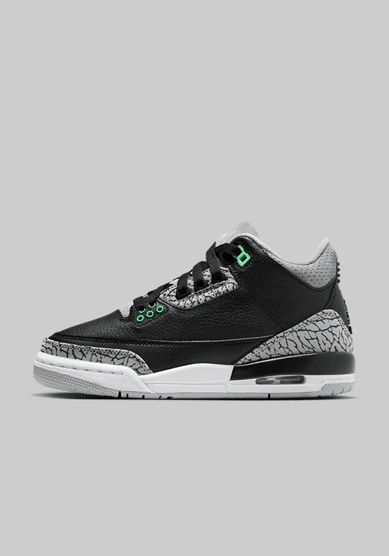 Air Jordan 3 Retro "Green Glow" (Grade School)