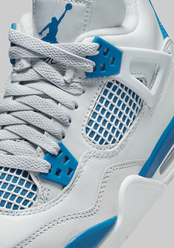 Air Jordan 4 Retro "Military Blue" (Grade School) - Image 6