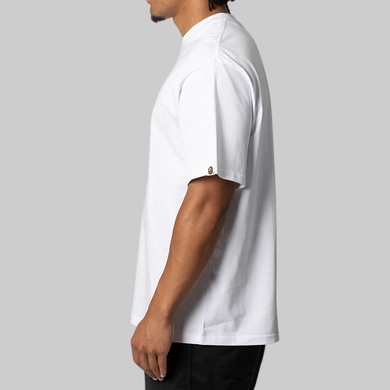 Graffiti Bape Logo Relaxed Fit T-Shirt - White - Image 2
