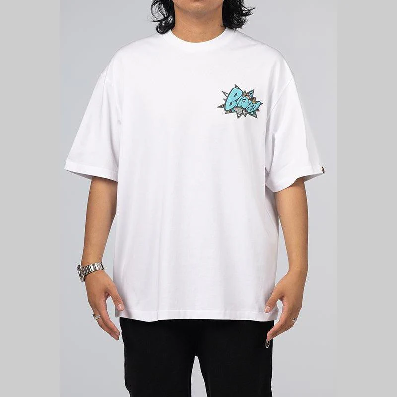 Graffiti Bape Relaxed Fit T-Shirt - White - Image 2