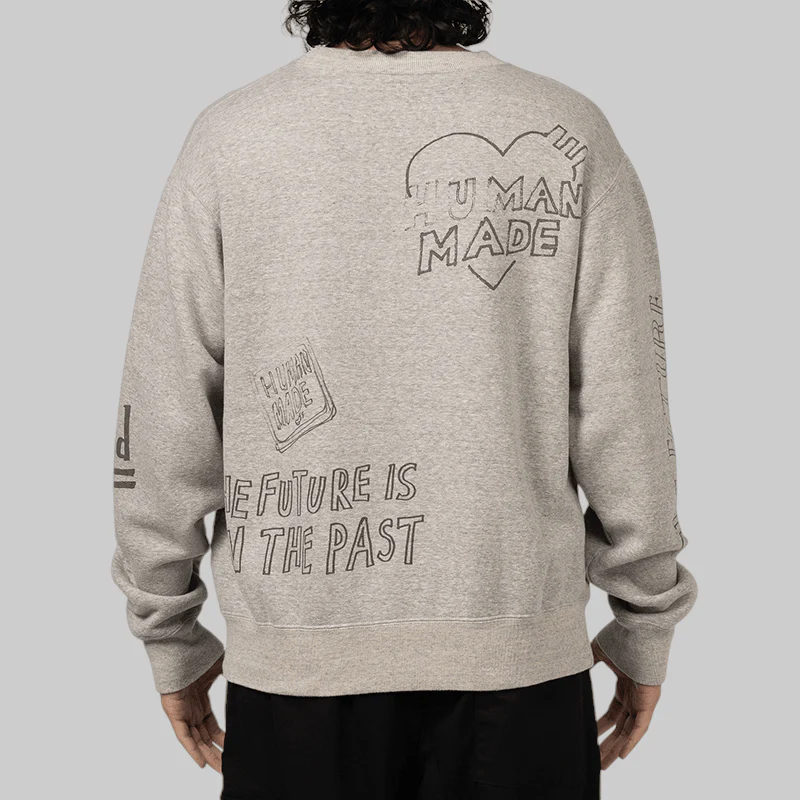 Graffiti Sweatshirt - Grey - Image 3