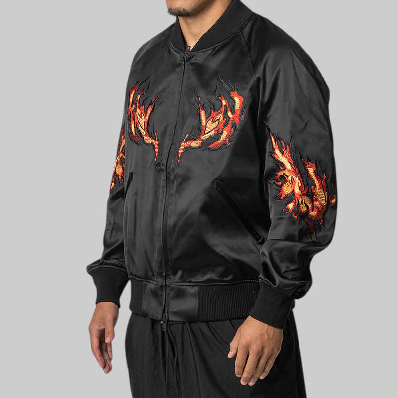Graphic Souvenir Jacket - Black - Image 3