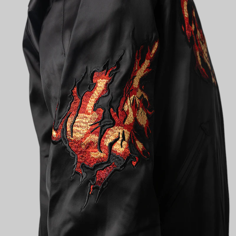 Graphic Souvenir Jacket - Black - Image 6
