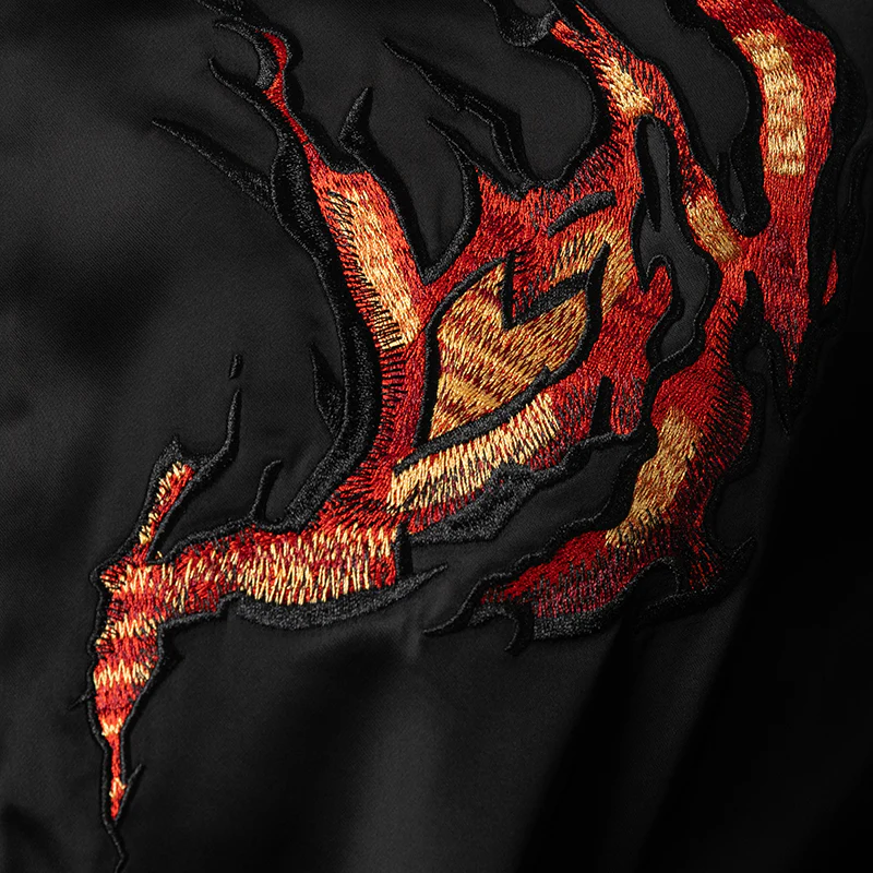 Graphic Souvenir Jacket - Black - Image 8