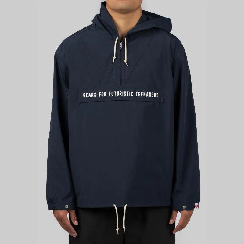 Half-Zip Anorak - Navy - Image 2