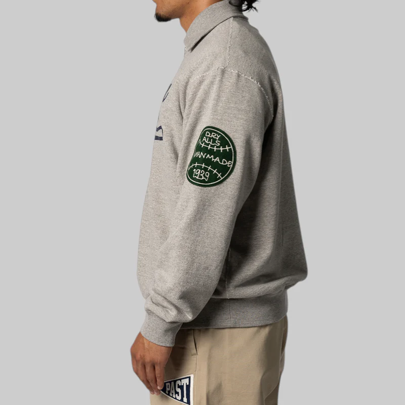 Half-Zip Sweatshirt - Grey - Image 3