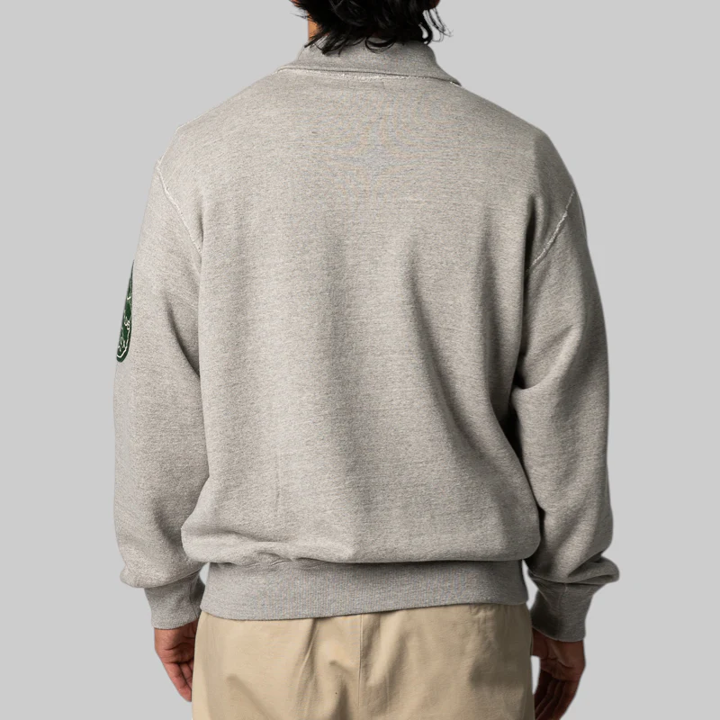 Half-Zip Sweatshirt - Grey - Image 4