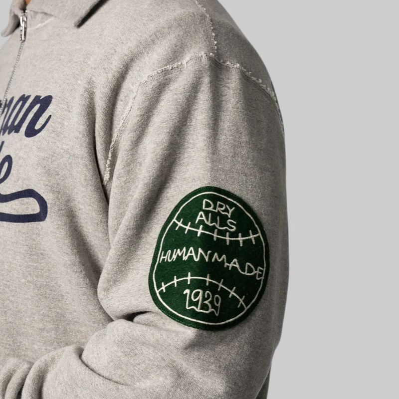 Half-Zip Sweatshirt - Grey - Image 5