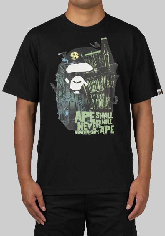 Bape Mansion Ape Head T-Shirt - Black