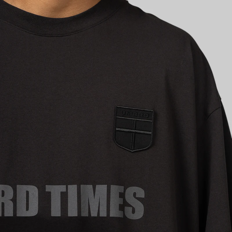 Hard Times T-Shirt - Washed Black - Image 4