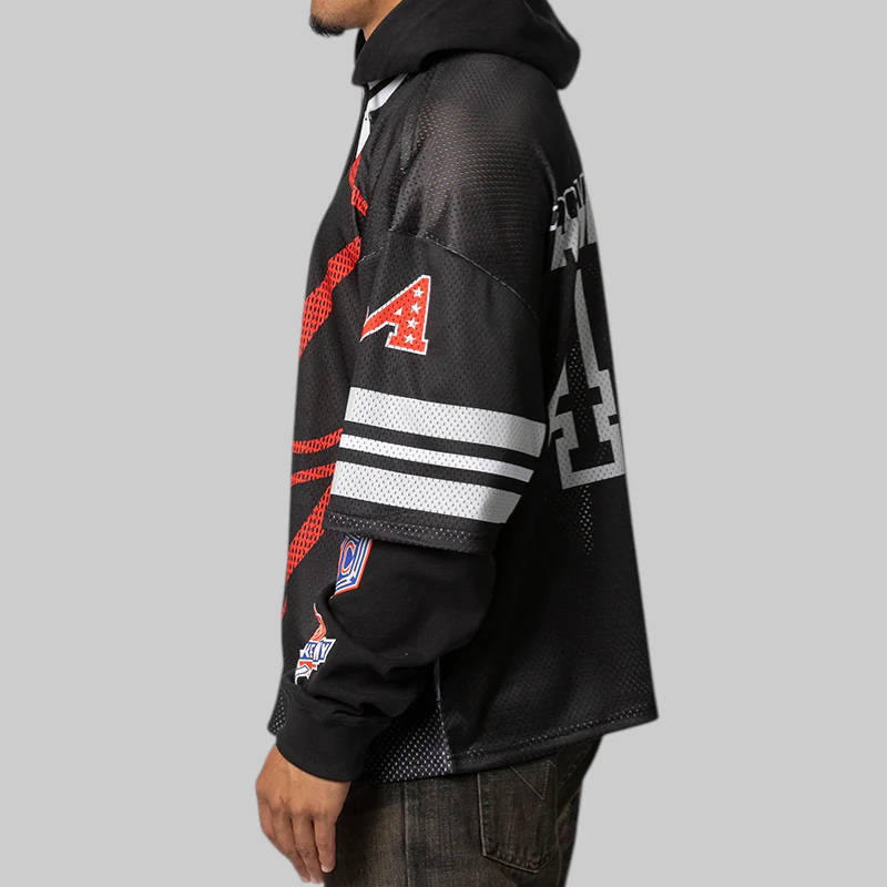Headcrack Champs Jersey Zip Hoodie - Black - Image 3