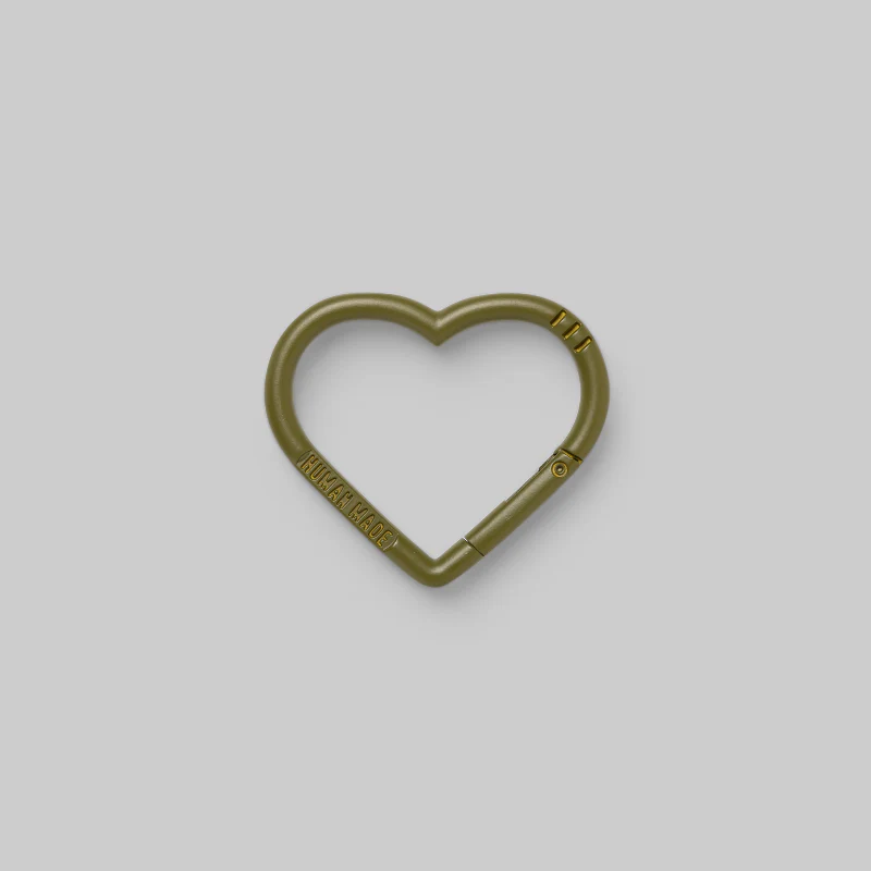 Heart Carabiner - Olive Drab