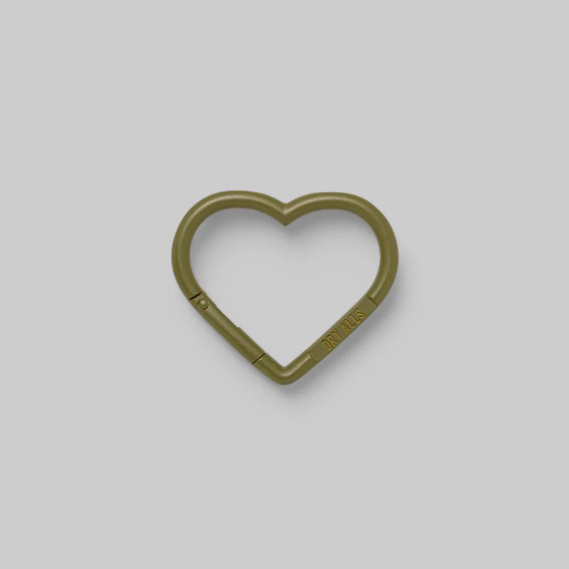 Heart Carabiner - Olive Drab - Image 2