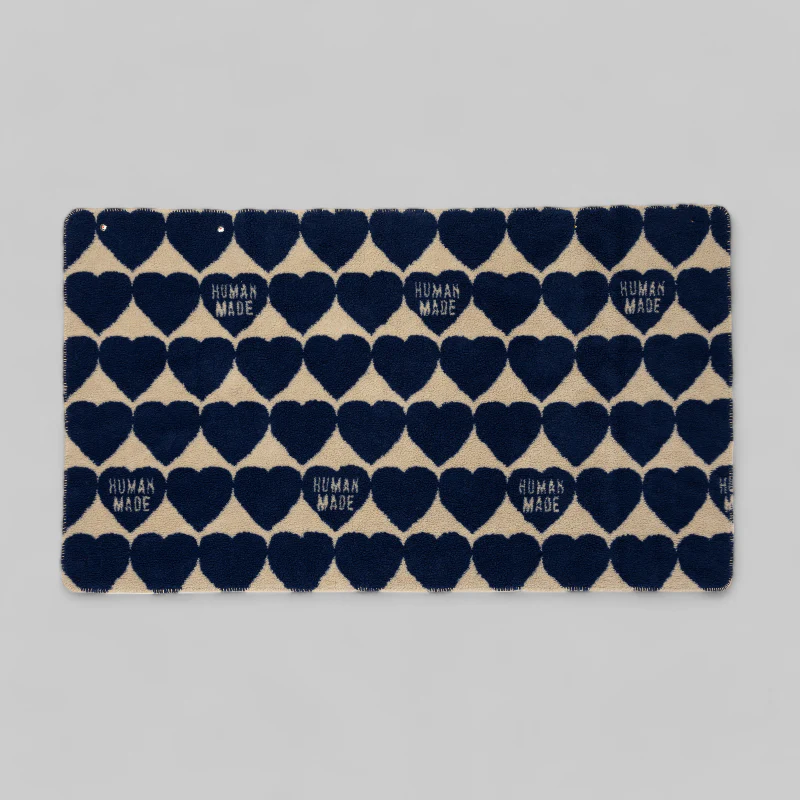 Heart Fleece Blanket - Blue - Image 3