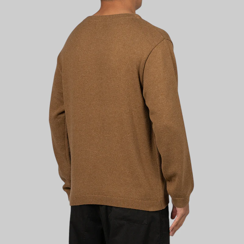 Heart Knit Sweater - Brown - Image 5