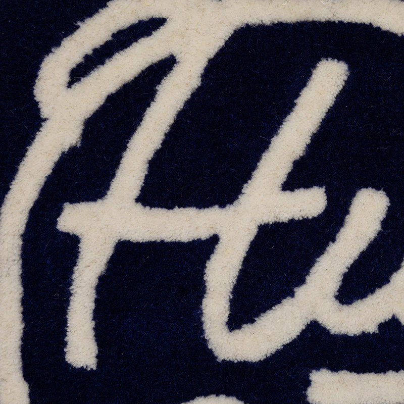 Heart Rug Medium - Navy - Image 3
