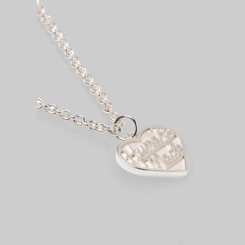 Heart Silver Necklace - Silver - Image 3