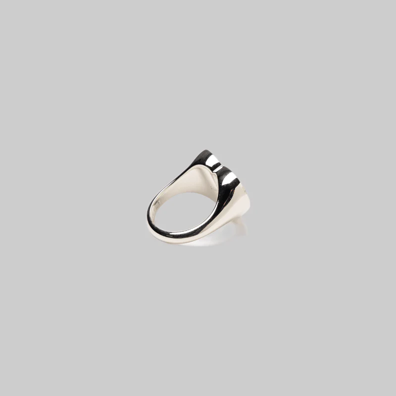 Heart Silver Ring - Silver - Image 3