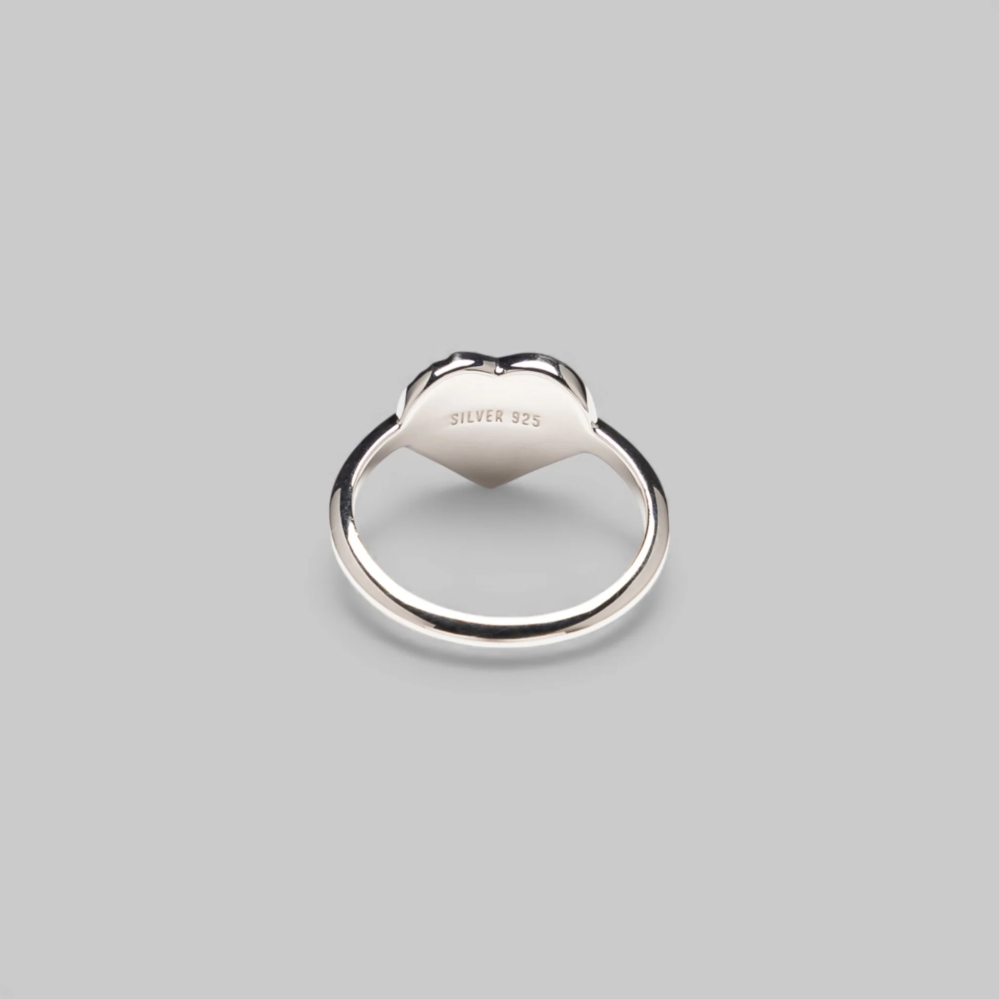 Heart Silver Ring - Silver - Image 3