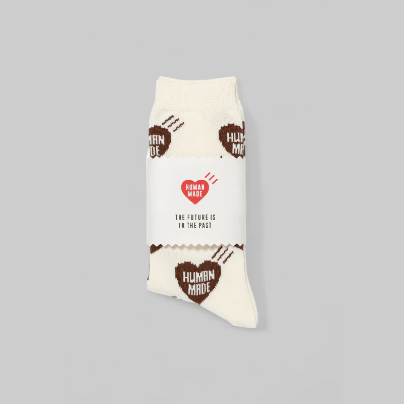 Heart Socks - Brown - Image 2