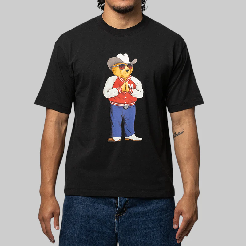 Hee-Haw Bear T-Shirt - Black