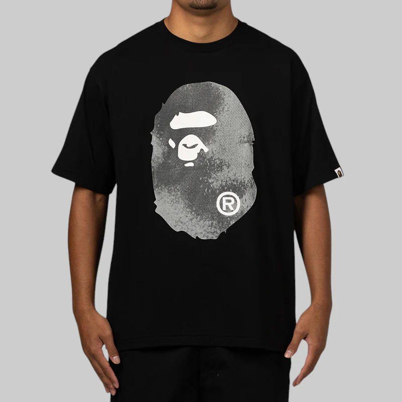 High Tone Bleach Big Ape Head T-Shirt - Black