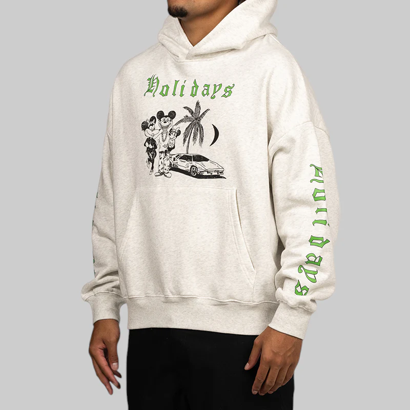Holidays Hoodie - Grey - Image 2