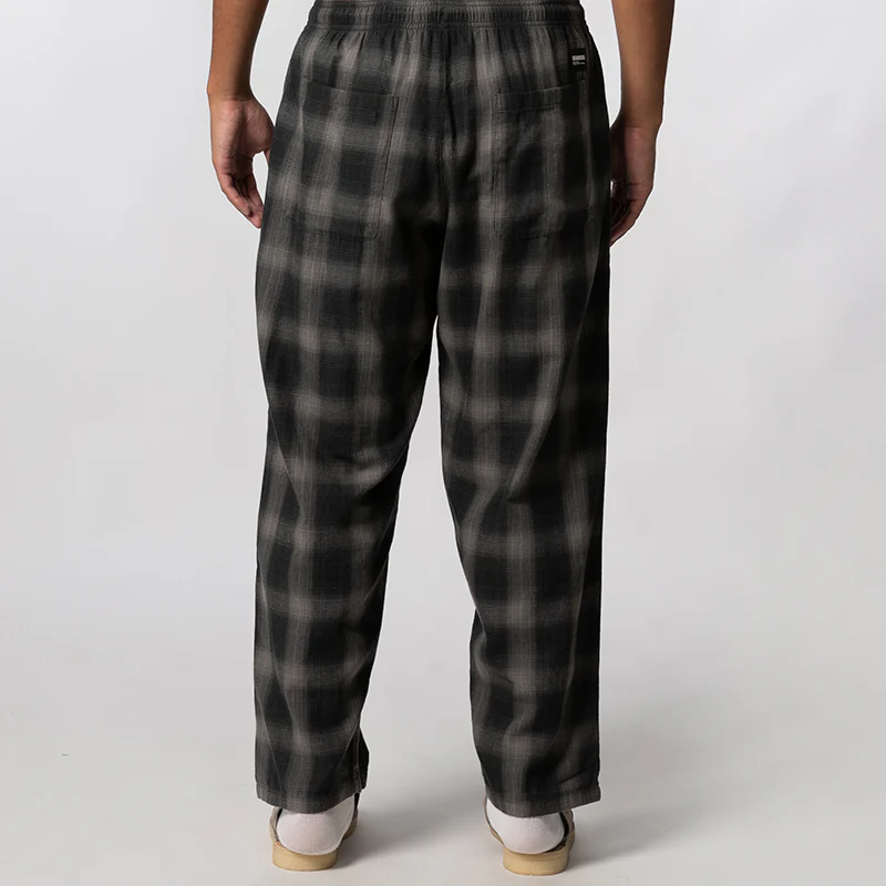 Hombre Check Easy Pant - Black/Grey - Image 4