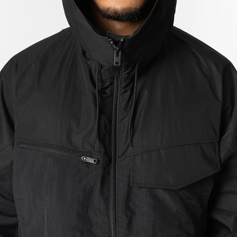 Hood Utility Jacket - Black - Image 6