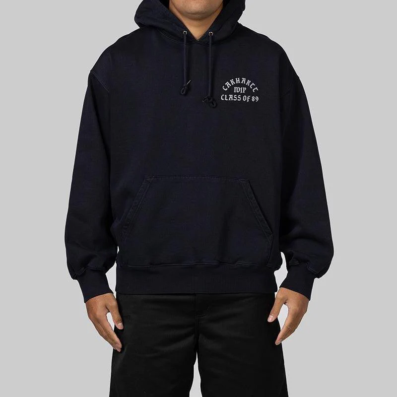 Hooded Class Of 89 Sweat - Dark Navy/White - Image 2