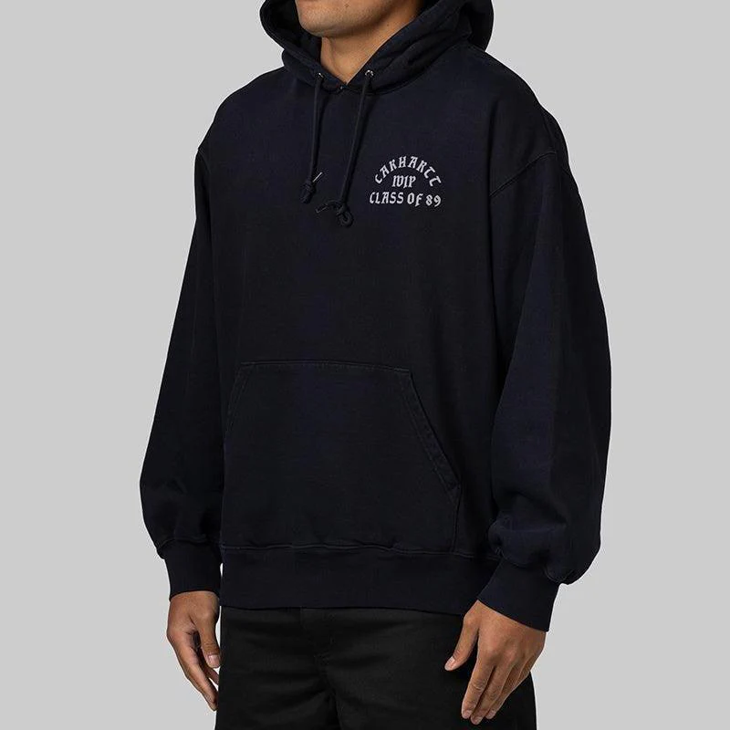 Hooded Class Of 89 Sweat - Dark Navy/White - Image 3