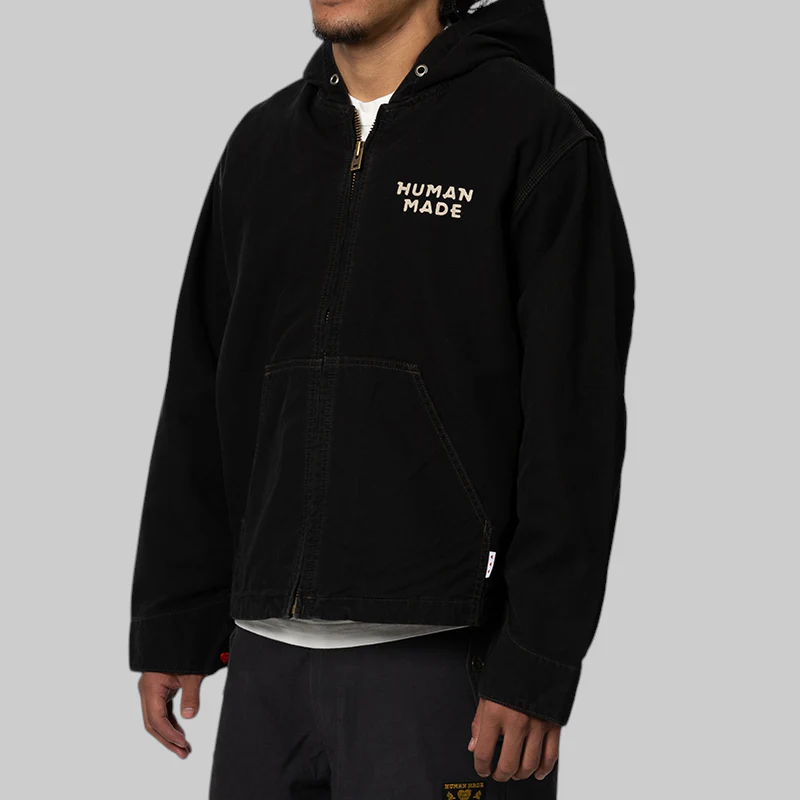 Hooded Jacket - Black - Image 2
