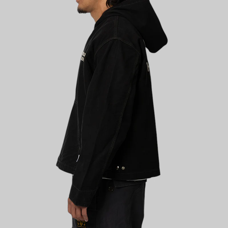 Hooded Jacket - Black - Image 3