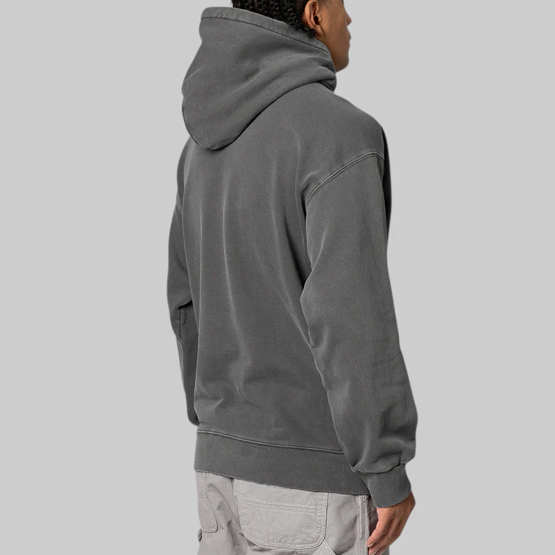 Hooded Nelson Sweat - Graphite Garment Dyed - Image 5