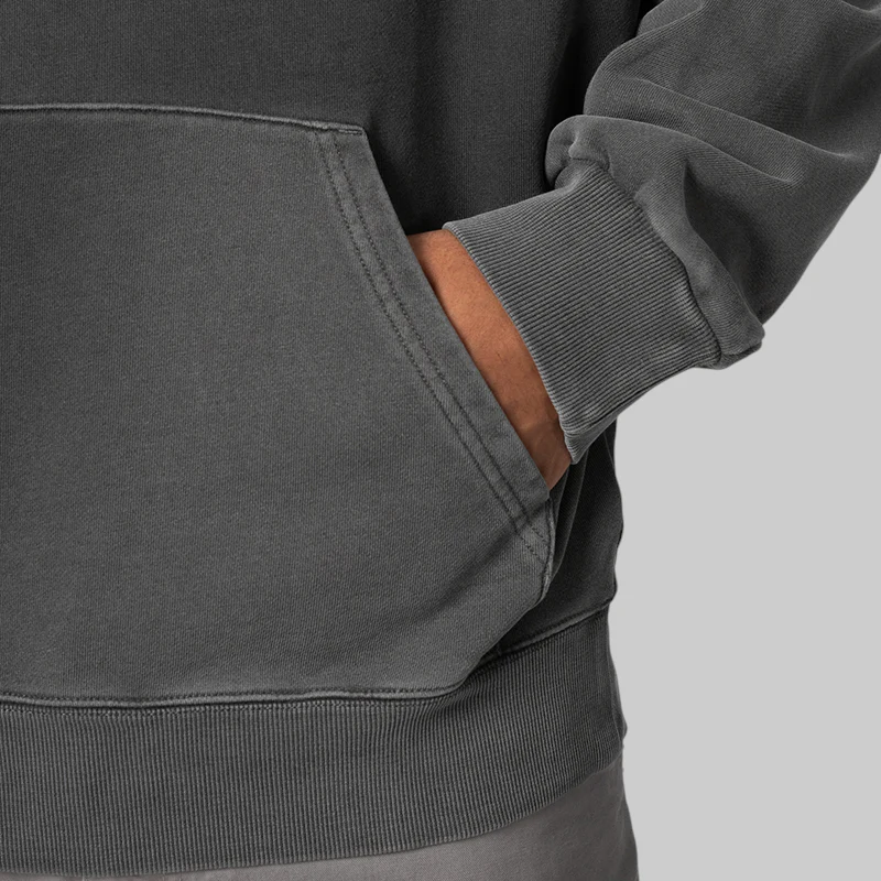 Hooded Nelson Sweat - Graphite Garment Dyed - Image 7