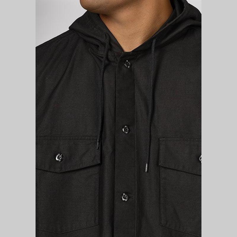 Hooded Shirt LS - Black - Image 6