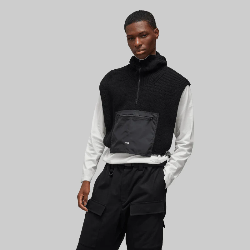 Hooded Vest - Black - Image 4