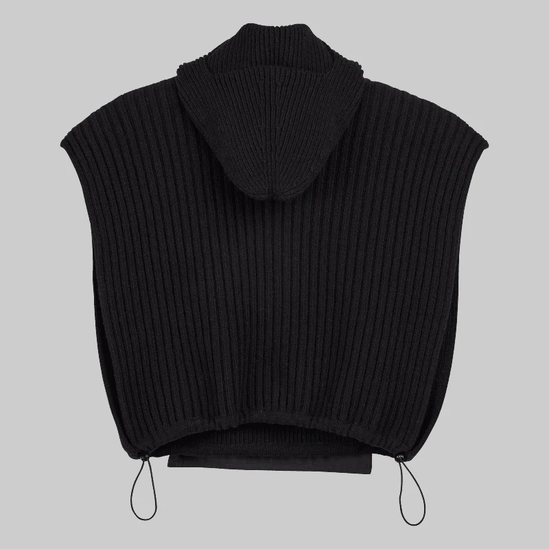Hooded Vest - Black - Image 6