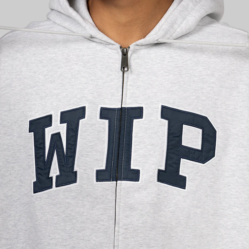 WIP Sweat Hoodie - Ash Heather Stone Washed - Image 7