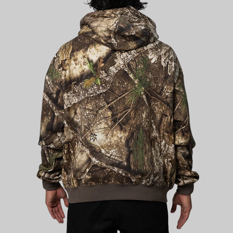 Brooklyn Fleece Realtree Hoodie - Medium Olive/Sail - Image 4